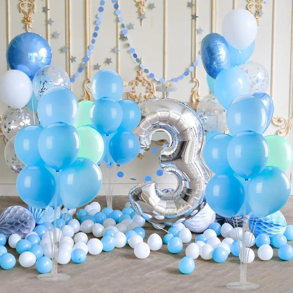 4 Pack Clear Balloon Stand Kit Table Centerpiece for Party Decor